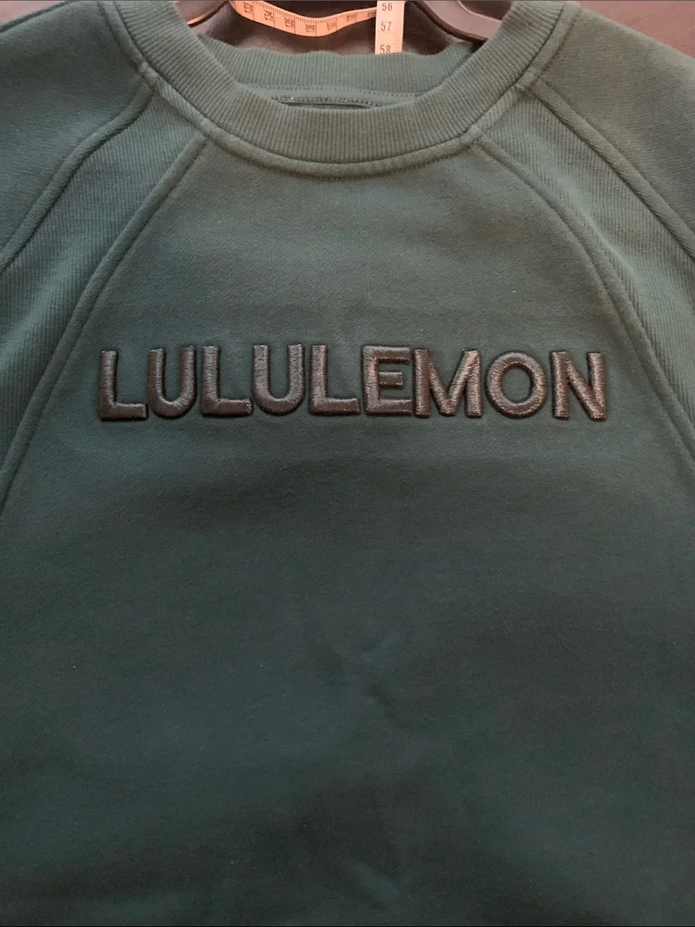 Lululemon Green Wordmark Scuba, Sz M/L Good Condition